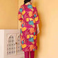 Pink Cotton Printed Straight Kurta Set with Pant & Dupatta Affordable Floral Casual Wear for Women under 799