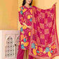 Pink Cotton Printed Straight Kurta Set with Pant & Dupatta Affordable Floral Casual Wear for Women under 799