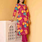 Pink Cotton Printed Straight Kurta Set with Pant & Dupatta Affordable Floral Casual Wear for Women under 799