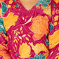 Pink Cotton Printed Straight Kurta Set with Pant & Dupatta Affordable Floral Casual Wear for Women under 799