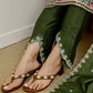 Green Silk Embroidered Straight Kurta Set with Pant and Dupatta for Women under 1299