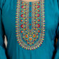 Blue Silk Embroidered Anarkali Kurta Set with Pant and Dupatta for Women Festive Wear under 1299