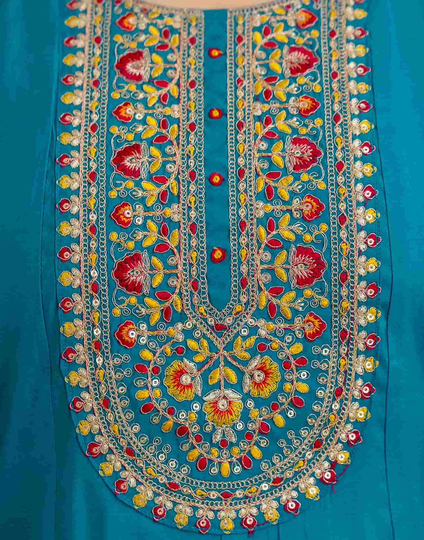 Blue Silk Embroidered Anarkali Kurta Set with Pant and Dupatta for Women Festive Wear under 1299