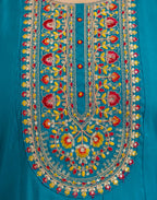 Silk Embroidered Anarkali 3 Piece Kurta Set