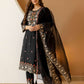 Black Silk Embroidered Straight Kurta Set with Pant & Dupatta under 1299 