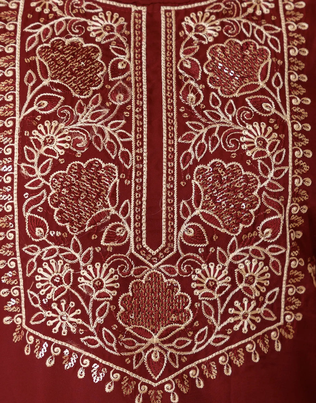 Silk Embroidered Straight 3 Piece Kurta Set