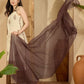 Beige Cotton Embroidered Straight Kurta Set with Pant & Dupatta Affordable Square Neck Ethnic Kurti for Casual