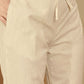 Beige Cotton Embroidered Straight Kurta Set with Pant & Dupatta Affordable Square Neck Ethnic Kurti for Casual