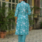Cotton Printed Straight Kurta with Pant & Dupatta