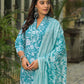 Cotton Printed Straight Kurta with Pant & Dupatta