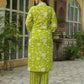 Cotton Printed Straight Kurta with Pant & Dupatta