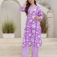 Cotton Printed Straight Kurta with Pant & Dupatta