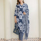 Cotton Printed Straight Kurta with Pant & Dupatta