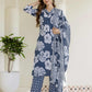 Cotton Printed Straight Kurta with Pant & Dupatta