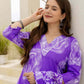 Cotton Straight Printed V-Neck Kurta with Pant & Dupatta
