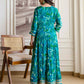 Blue Silk Printed Anarkali Kurta Set with Pant & Dupatta Affordable Ethnic Wear for Festive & Wedding
