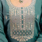 Silk Straight Embroidery Round Neck Kurta with Pant & Dupatta