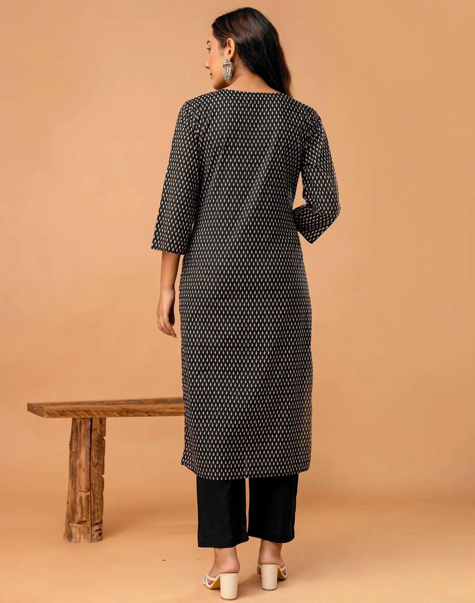 Cotton Embroidered Straight 3 Piece Kurta Set