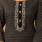 Black Cotton Printed Straight Kurta Set with Pant & Dupatta for Women  Round Neck, Casual & Office Wear Under 1299