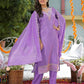 Tissue Silk Embroidered Straight U-Neck Kurta with Pant & Dupatta