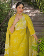 Viscose Rayon Embroidered Straight 3 Piece Kurta Set
