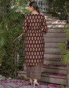 Viscose Rayon Embroidered Straight 3 Piece Kurta Set