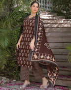 Viscose Rayon Embroidered Straight 3 Piece Kurta Set
