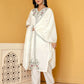 Silk Blend Embroidered Straight Kurta with Pant & Dupatta