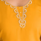 Silk Blend Embroidered Straight Kurta with Pant & Dupatta
