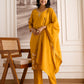 Silk Blend Embroidered Straight Kurta with Pant & Dupatta