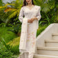 Silk Blend Embroidered Straight Kurta with Pant & Dupatta