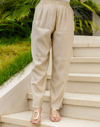 Silk Blend Embroidered Straight 3 Piece Kurta Set