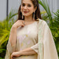 Silk Blend Embroidered Straight Kurta with Pant & Dupatta