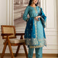 Blue Silk Embroidered Straight Kurta Set with Pant & Dupatt under 1299