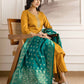 Yellow Silk Embroidered Straight Kurta Set with Pant & Dupatta. is perfect for weddings, festive occasions