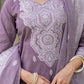 V Neck Cotton Kurta Set with Dupatta Under 1299 for Festive Wear