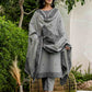 Grey Cotton Kurta Set with Dupatta Soft & Light Daytime Wear for Women