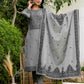 Grey Cotton Kurta Set with Dupatta Soft & Light Daytime Wear for Women