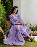Cotton Woven Woven Straight 3 Piece Kurta Set