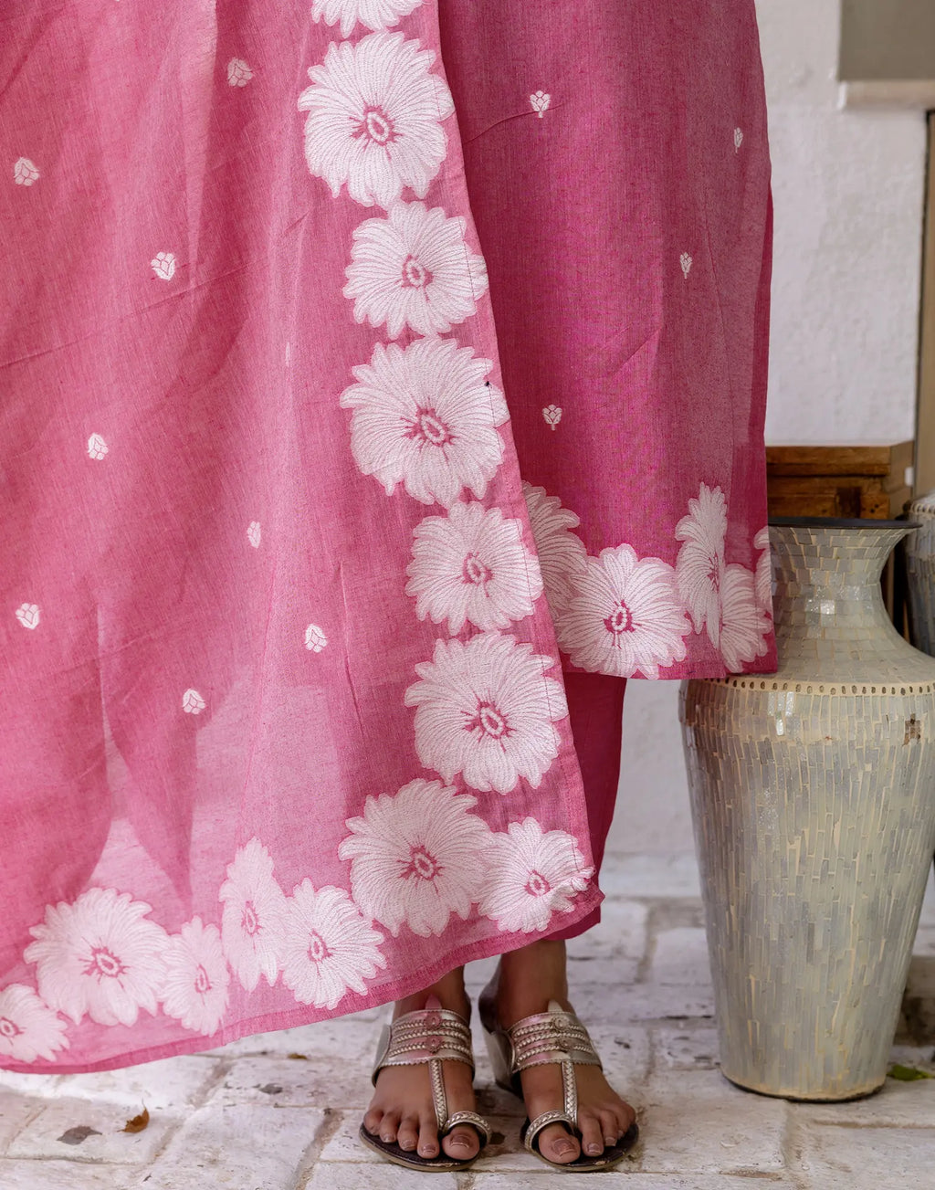 Cotton Woven Woven Straight 3 Piece Kurta Set