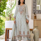 Grey Cotton Woven Straight Kurta Set with Pant & Dupatta under 1250 
