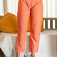 Orange Cotton Woven Straight Kurta Set with Pant & Dupatta under 1250 
