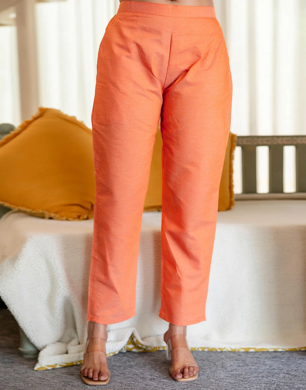Cotton Woven Woven Straight 3 Piece Kurta Set