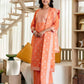 Orange Cotton Woven Straight Kurta Set with Pant & Dupatta under 1250 