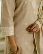 Cotton Woven Woven Straight 3 Piece Kurta Set