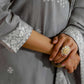 Grey Cotton Woven Straight Kurta Set with Pant & Dupatta under 1250