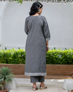 Cotton Woven Woven Straight 3 Piece Kurta Set