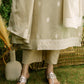 Beige Cotton Woven Straight Kurta Set with Pant & Dupatta under 1250