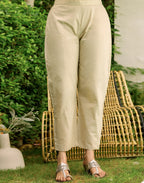 Cotton Woven Woven Straight 3 Piece Kurta Set