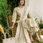 Beige Cotton Woven Straight Kurta Set with Pant & Dupatta under 1250 